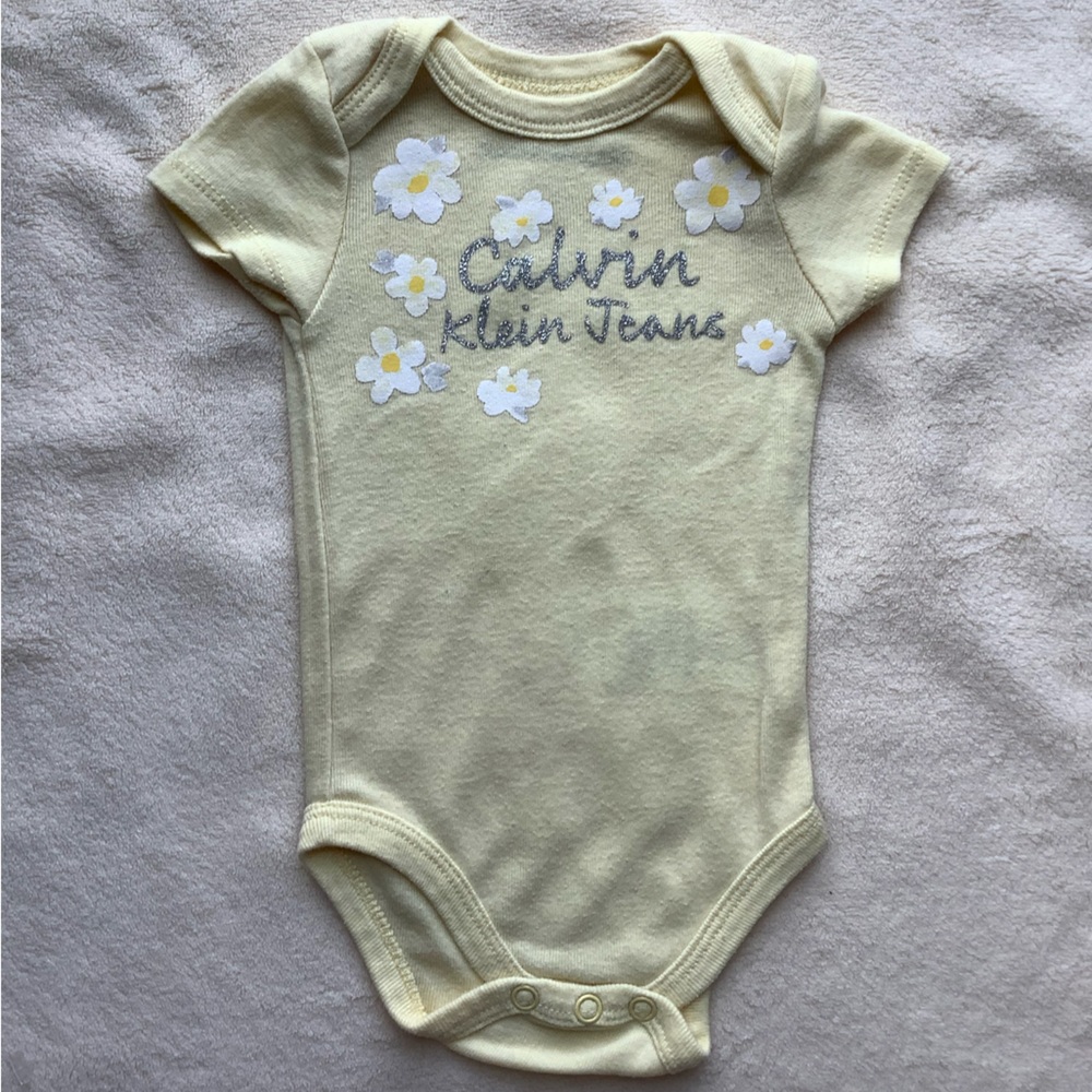 Calvin Klein Logo Bodysuit 0 to 3 Months 0-3M